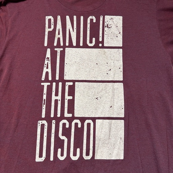 Burgundy Panic! At The Disco graphic tee - Picture 3 of 5